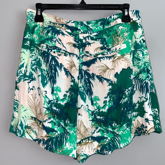 EUC Anthropologie Elevenses Tropical Floral Print Skort Size 4 - Picture 8 of 9